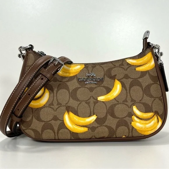 COACH Banana Brown Nolita In Signature Print - Picture 4 of 10